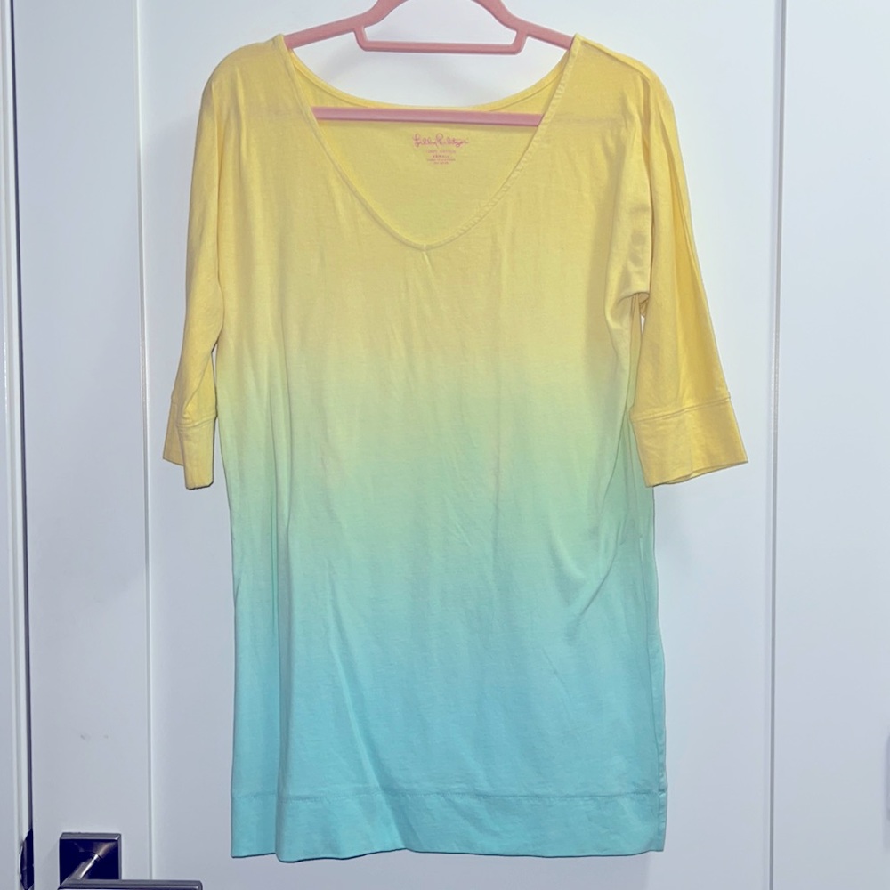 Perfect Condition Ombré Pima Cotton Tshirt Dress from Lilly Pulitzer size XS